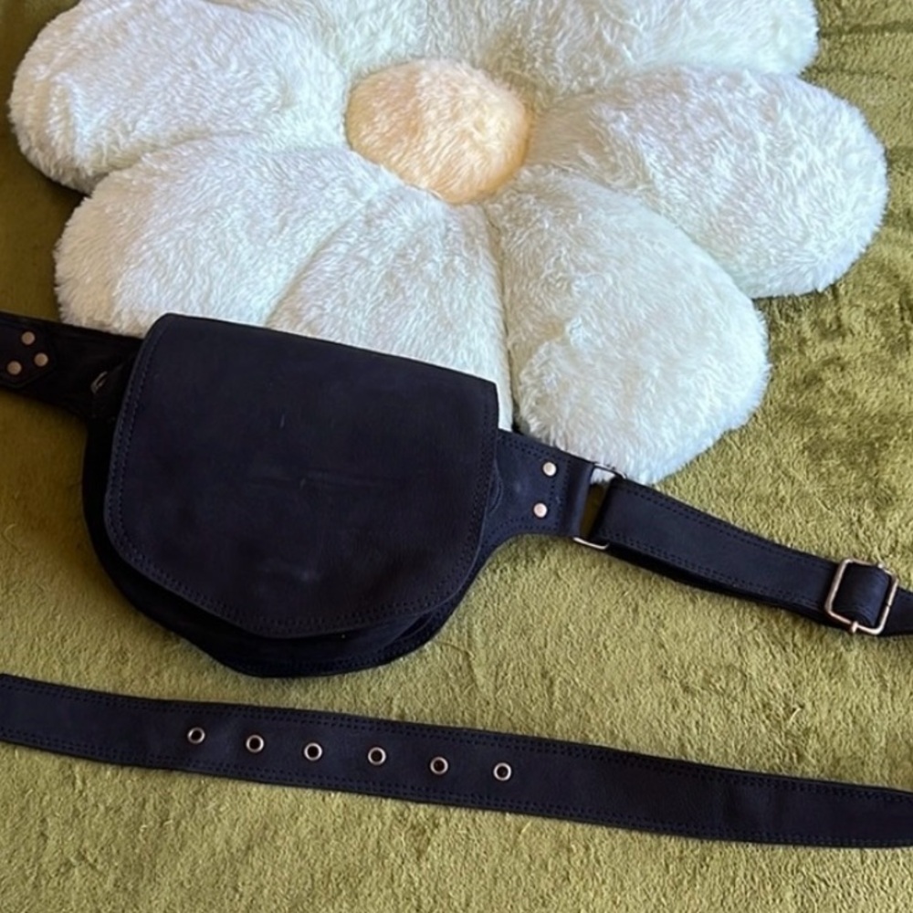 •✨Handmade Leather Stargazing Hip Satchel•